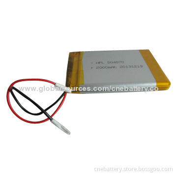 Quick-Charge Li-polymer Toy Battery 3.7V, 1,500mAh 055060